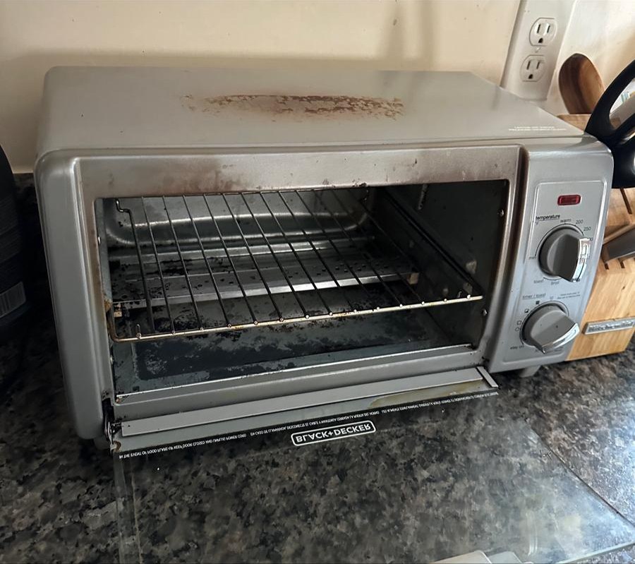 Toaster oven deep clean — after cleaning